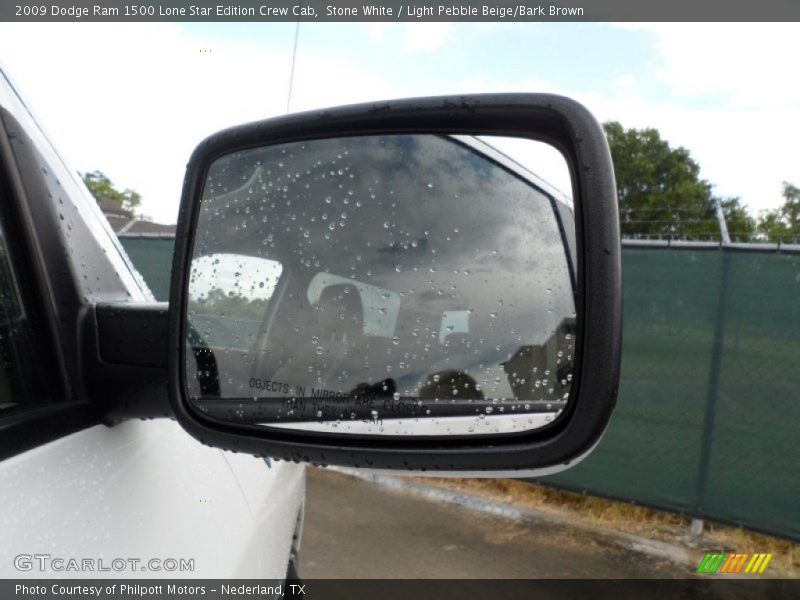Stone White / Light Pebble Beige/Bark Brown 2009 Dodge Ram 1500 Lone Star Edition Crew Cab