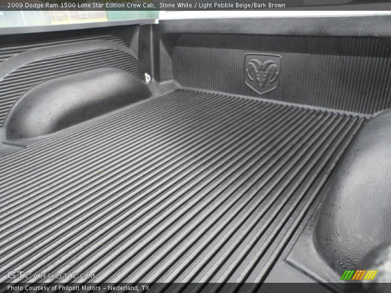 Stone White / Light Pebble Beige/Bark Brown 2009 Dodge Ram 1500 Lone Star Edition Crew Cab