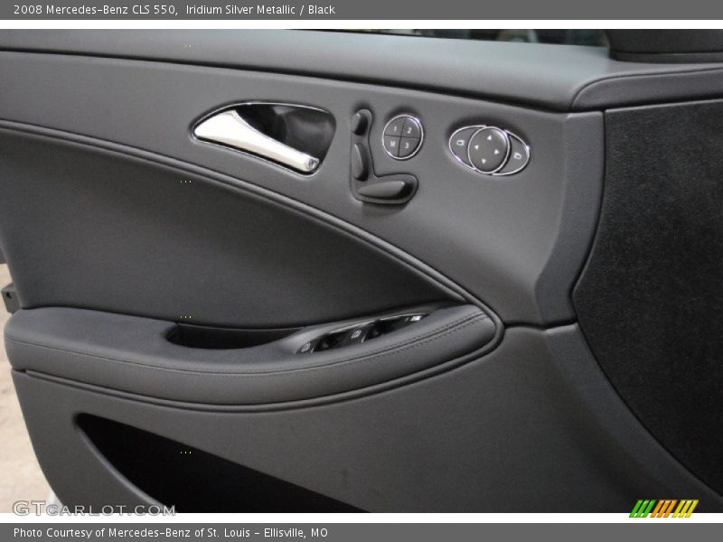 Iridium Silver Metallic / Black 2008 Mercedes-Benz CLS 550
