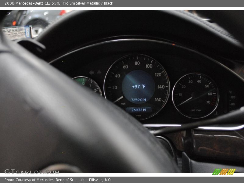 Iridium Silver Metallic / Black 2008 Mercedes-Benz CLS 550