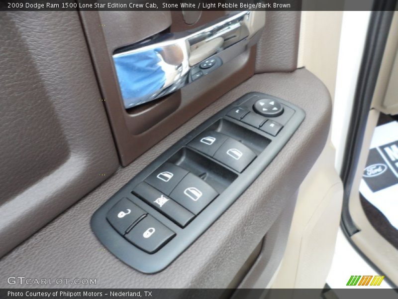 Stone White / Light Pebble Beige/Bark Brown 2009 Dodge Ram 1500 Lone Star Edition Crew Cab