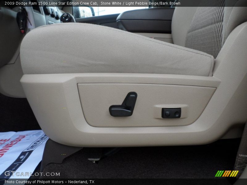Stone White / Light Pebble Beige/Bark Brown 2009 Dodge Ram 1500 Lone Star Edition Crew Cab