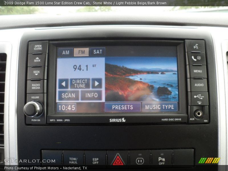 Stone White / Light Pebble Beige/Bark Brown 2009 Dodge Ram 1500 Lone Star Edition Crew Cab