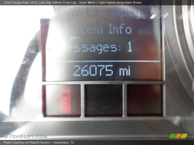 Stone White / Light Pebble Beige/Bark Brown 2009 Dodge Ram 1500 Lone Star Edition Crew Cab