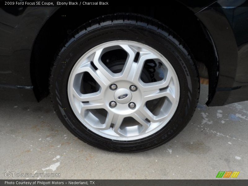 Ebony Black / Charcoal Black 2009 Ford Focus SE Coupe