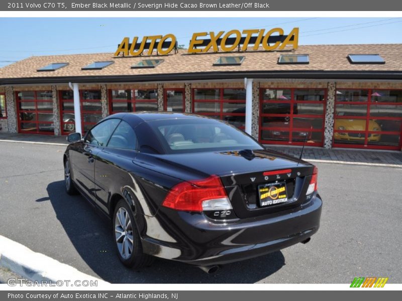 Ember Black Metallic / Soverign Hide Cacao Brown Leather/Off Black 2011 Volvo C70 T5