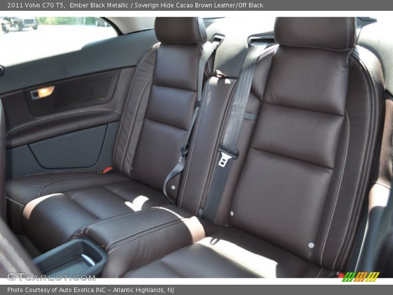 Ember Black Metallic / Soverign Hide Cacao Brown Leather/Off Black 2011 Volvo C70 T5