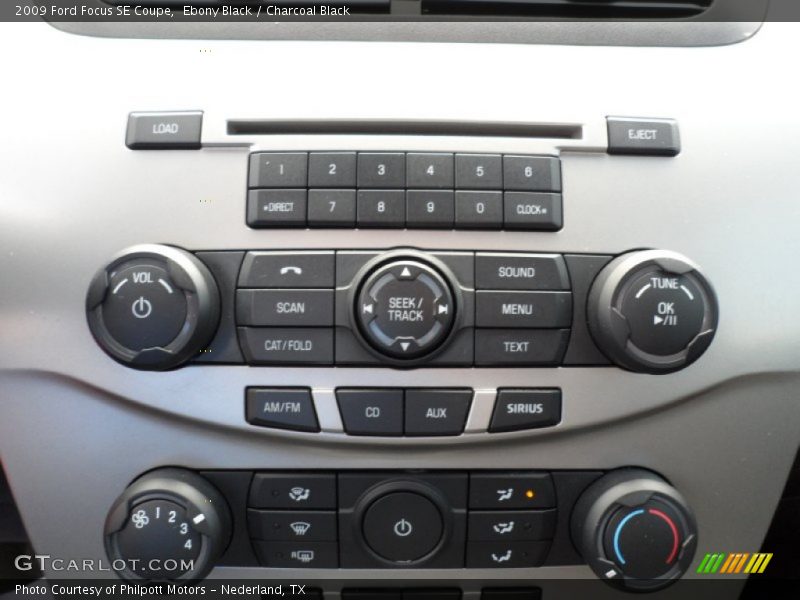 Ebony Black / Charcoal Black 2009 Ford Focus SE Coupe