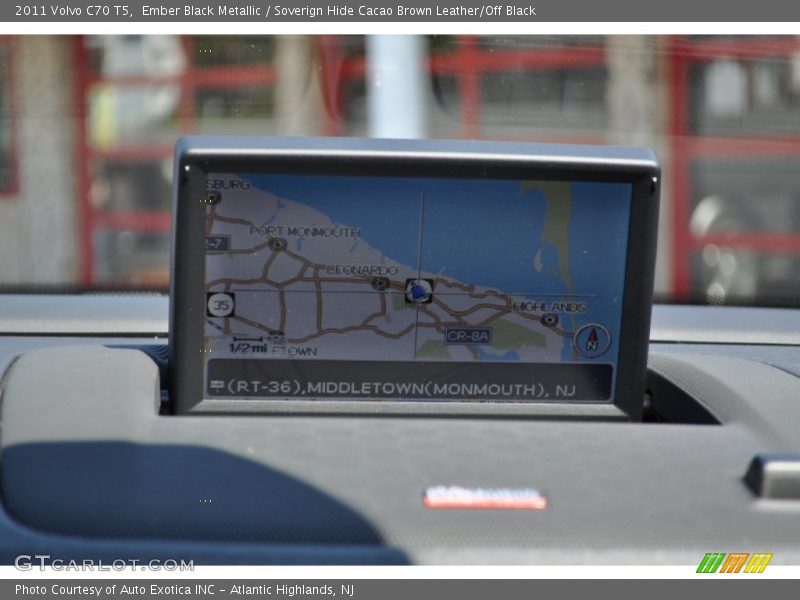 Ember Black Metallic / Soverign Hide Cacao Brown Leather/Off Black 2011 Volvo C70 T5