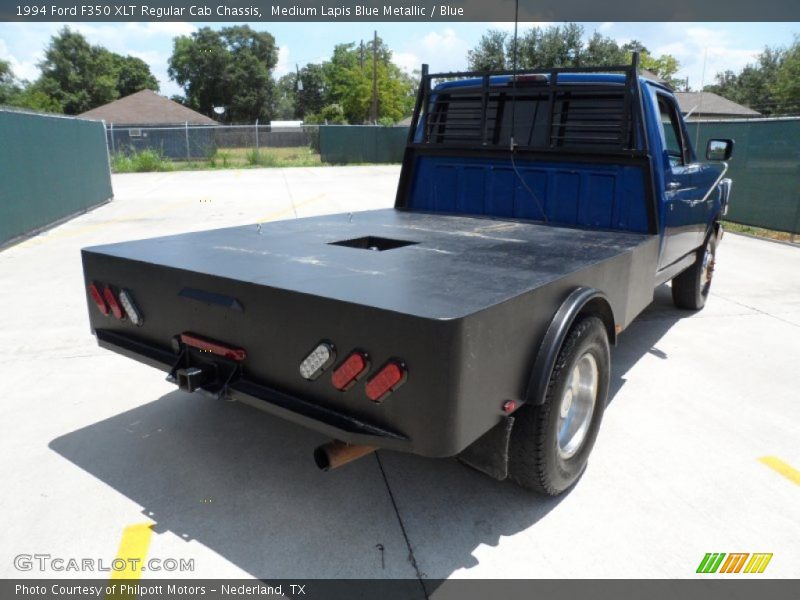 Medium Lapis Blue Metallic / Blue 1994 Ford F350 XLT Regular Cab Chassis