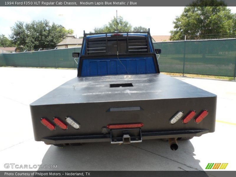 Medium Lapis Blue Metallic / Blue 1994 Ford F350 XLT Regular Cab Chassis