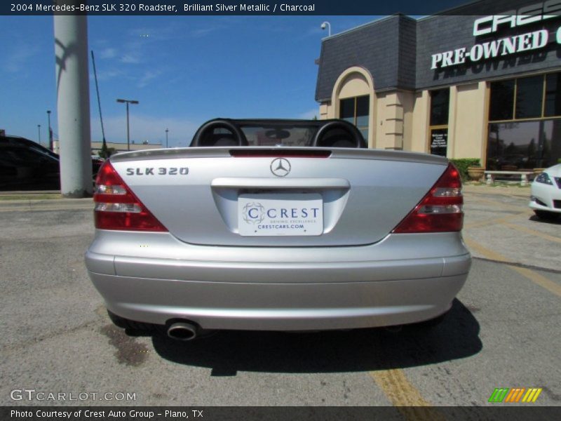 Brilliant Silver Metallic / Charcoal 2004 Mercedes-Benz SLK 320 Roadster