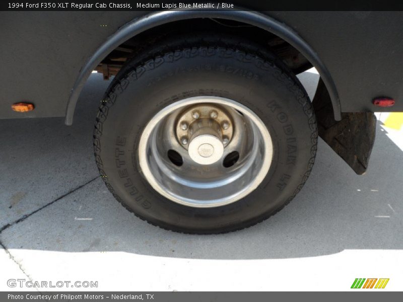 Medium Lapis Blue Metallic / Blue 1994 Ford F350 XLT Regular Cab Chassis