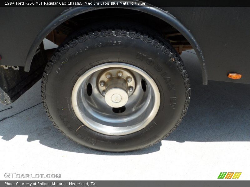 Medium Lapis Blue Metallic / Blue 1994 Ford F350 XLT Regular Cab Chassis
