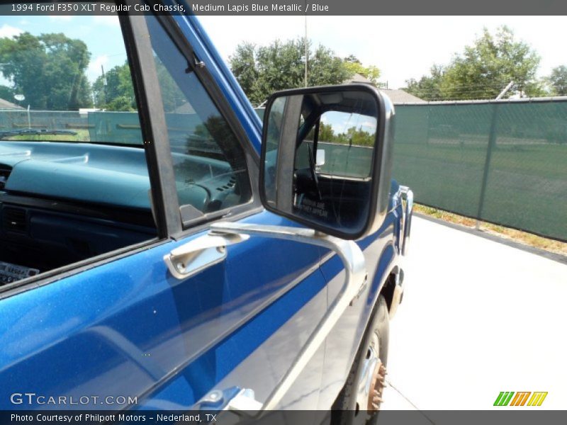 Medium Lapis Blue Metallic / Blue 1994 Ford F350 XLT Regular Cab Chassis