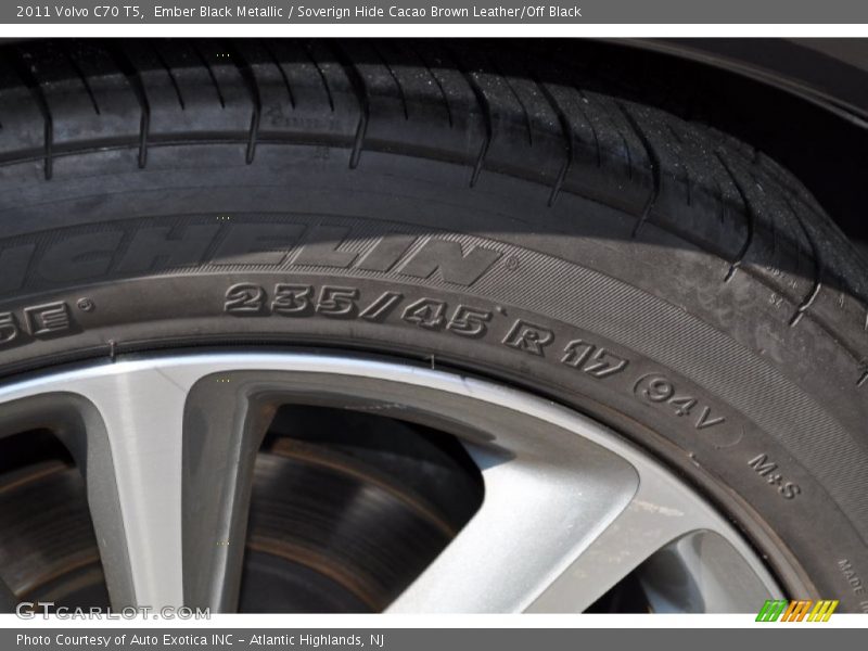 Ember Black Metallic / Soverign Hide Cacao Brown Leather/Off Black 2011 Volvo C70 T5