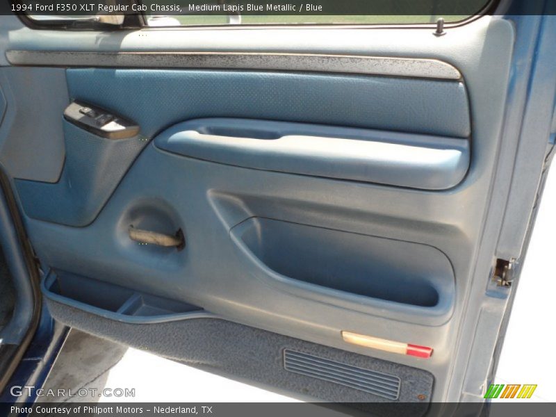 Medium Lapis Blue Metallic / Blue 1994 Ford F350 XLT Regular Cab Chassis