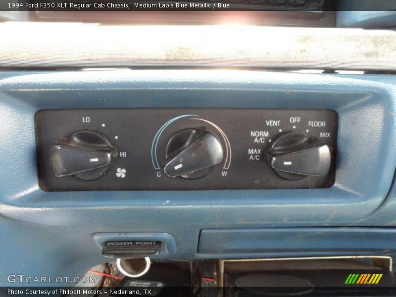 Medium Lapis Blue Metallic / Blue 1994 Ford F350 XLT Regular Cab Chassis