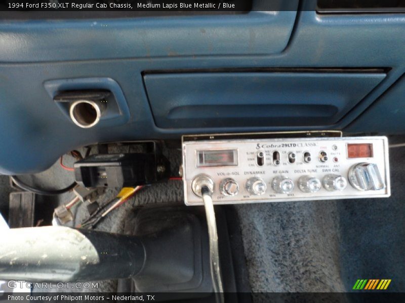 Medium Lapis Blue Metallic / Blue 1994 Ford F350 XLT Regular Cab Chassis