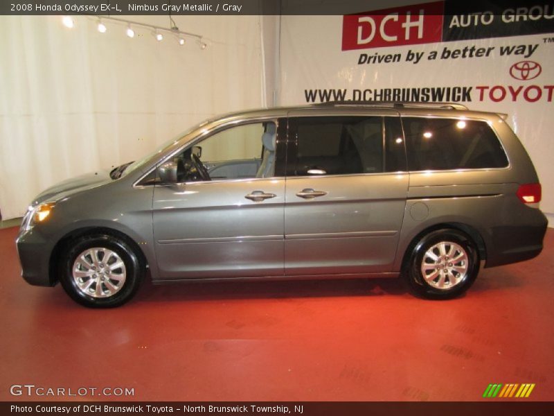 Nimbus Gray Metallic / Gray 2008 Honda Odyssey EX-L