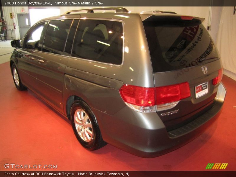 Nimbus Gray Metallic / Gray 2008 Honda Odyssey EX-L