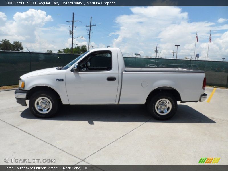 Oxford White / Medium Graphite 2000 Ford F150 XL Regular Cab