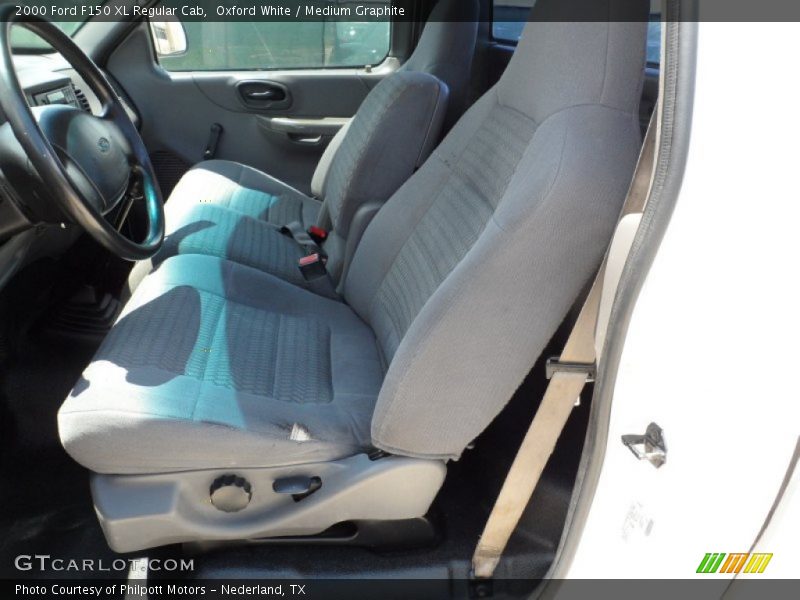 Oxford White / Medium Graphite 2000 Ford F150 XL Regular Cab