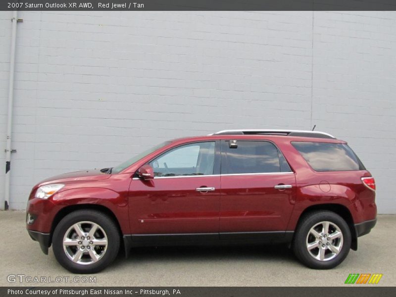 Red Jewel / Tan 2007 Saturn Outlook XR AWD