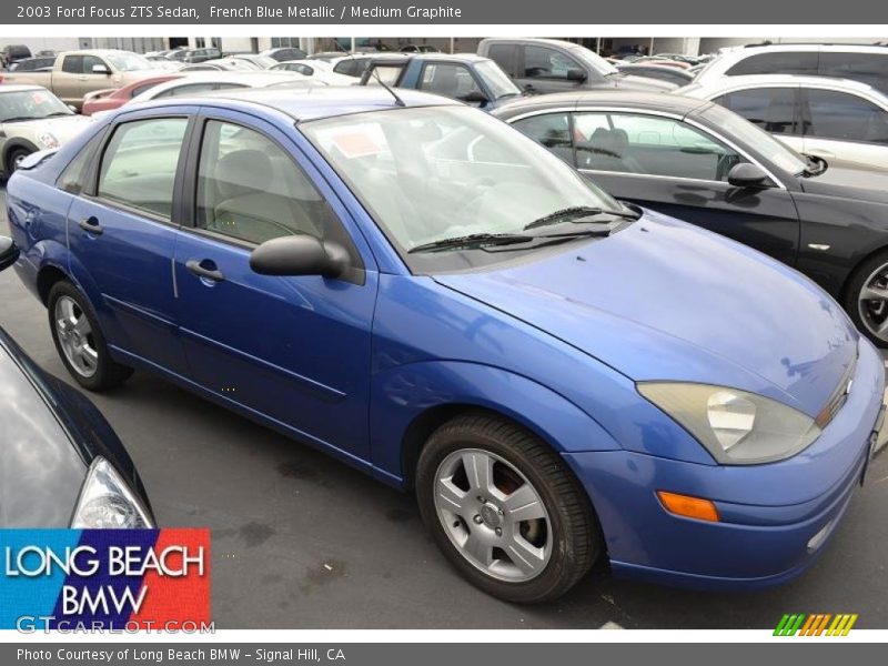French Blue Metallic / Medium Graphite 2003 Ford Focus ZTS Sedan