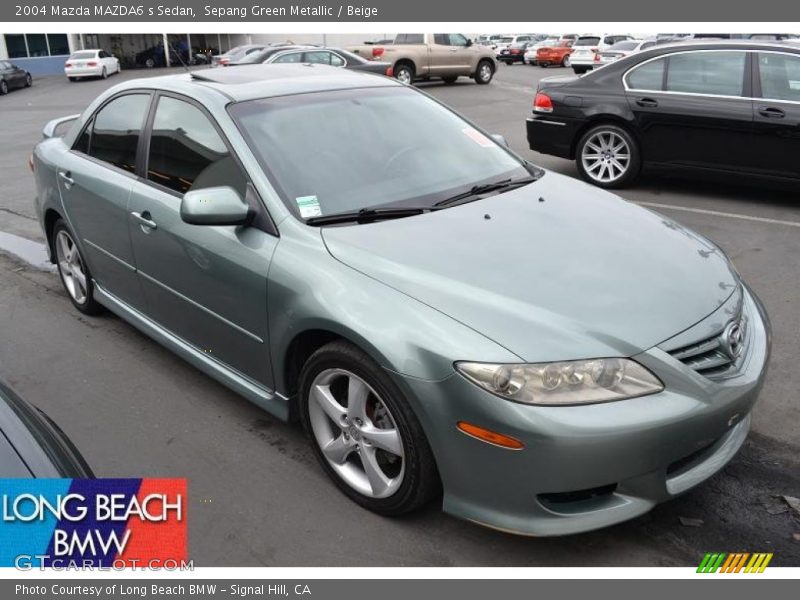 Sepang Green Metallic / Beige 2004 Mazda MAZDA6 s Sedan