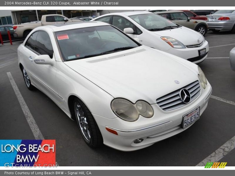 Alabaster White / Charcoal 2004 Mercedes-Benz CLK 320 Coupe