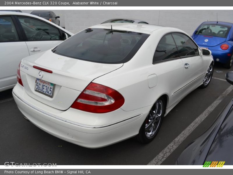 Alabaster White / Charcoal 2004 Mercedes-Benz CLK 320 Coupe