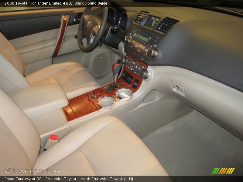 Black / Sand Beige 2008 Toyota Highlander Limited 4WD