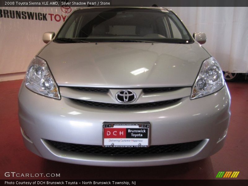 Silver Shadow Pearl / Stone 2008 Toyota Sienna XLE AWD