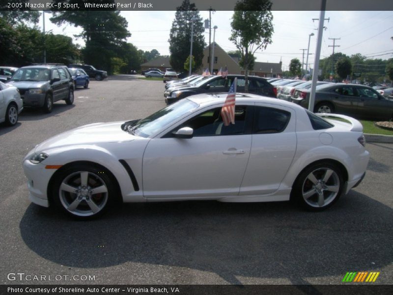 Whitewater Pearl / Black 2005 Mazda RX-8 Sport