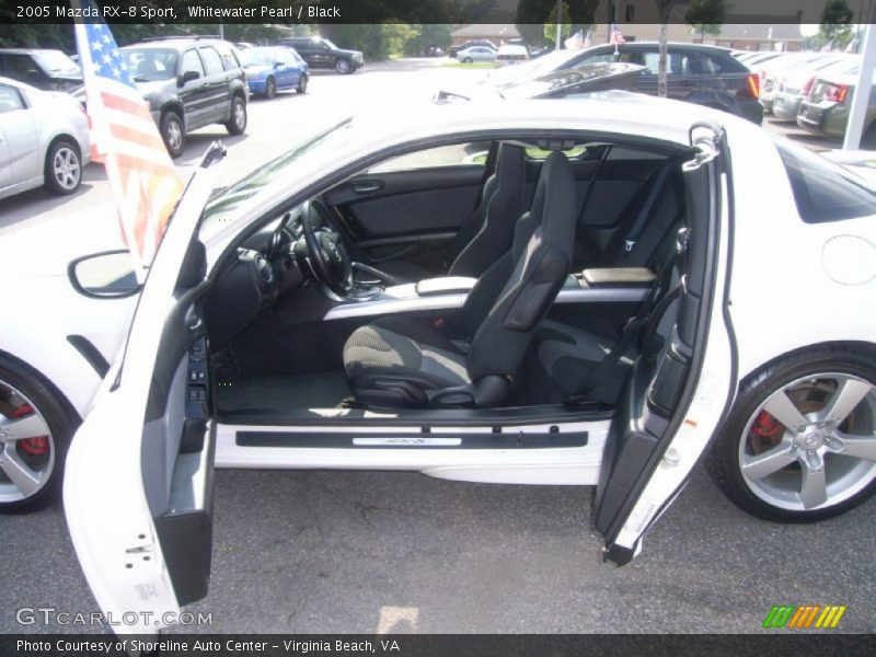 Whitewater Pearl / Black 2005 Mazda RX-8 Sport