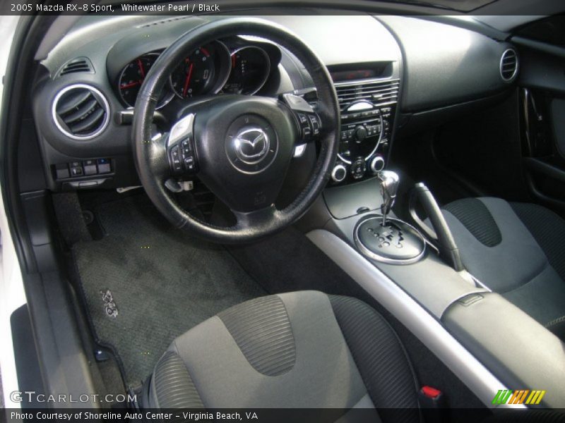 Whitewater Pearl / Black 2005 Mazda RX-8 Sport