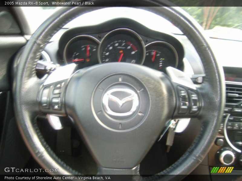 Whitewater Pearl / Black 2005 Mazda RX-8 Sport