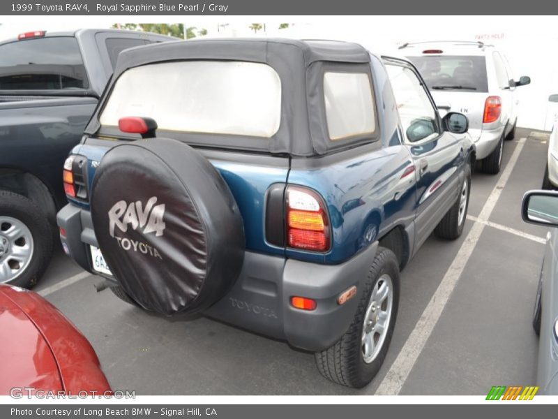 Royal Sapphire Blue Pearl / Gray 1999 Toyota RAV4