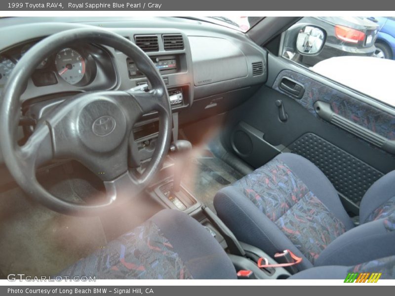 Royal Sapphire Blue Pearl / Gray 1999 Toyota RAV4