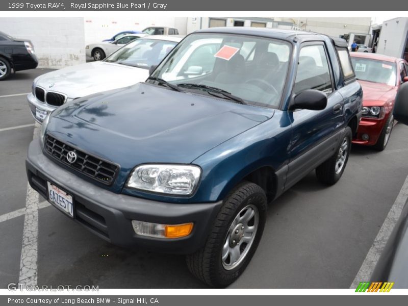 Royal Sapphire Blue Pearl / Gray 1999 Toyota RAV4