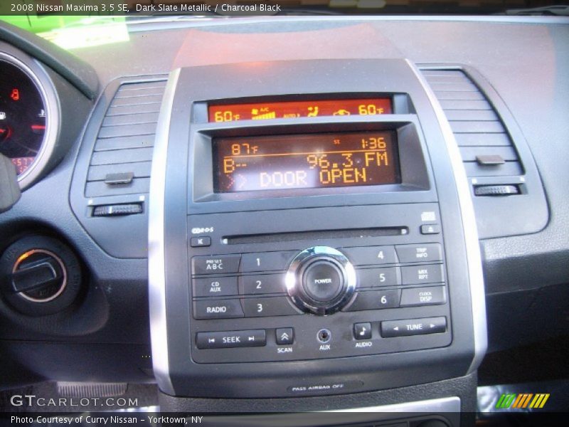 Dark Slate Metallic / Charcoal Black 2008 Nissan Maxima 3.5 SE