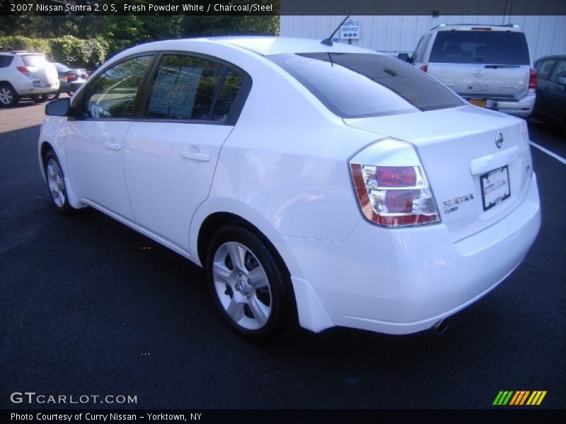 Fresh Powder White / Charcoal/Steel 2007 Nissan Sentra 2.0 S