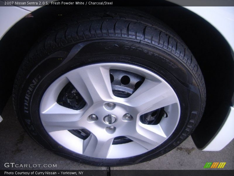 Fresh Powder White / Charcoal/Steel 2007 Nissan Sentra 2.0 S