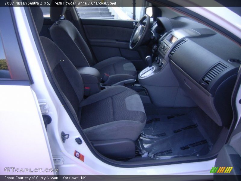 Fresh Powder White / Charcoal/Steel 2007 Nissan Sentra 2.0 S