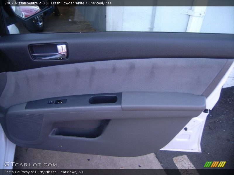 Fresh Powder White / Charcoal/Steel 2007 Nissan Sentra 2.0 S