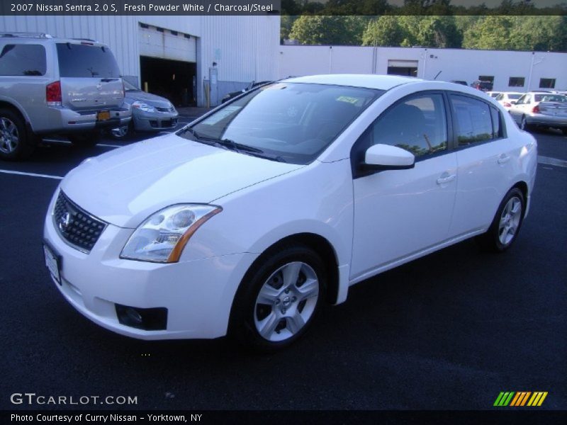 Fresh Powder White / Charcoal/Steel 2007 Nissan Sentra 2.0 S