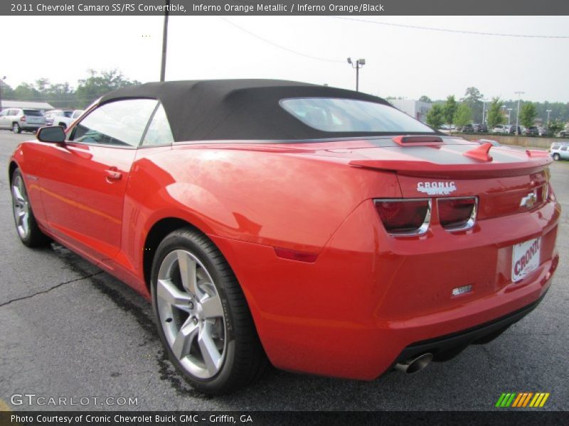 Inferno Orange Metallic / Inferno Orange/Black 2011 Chevrolet Camaro SS/RS Convertible