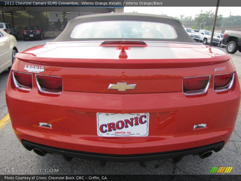 Inferno Orange Metallic / Inferno Orange/Black 2011 Chevrolet Camaro SS/RS Convertible