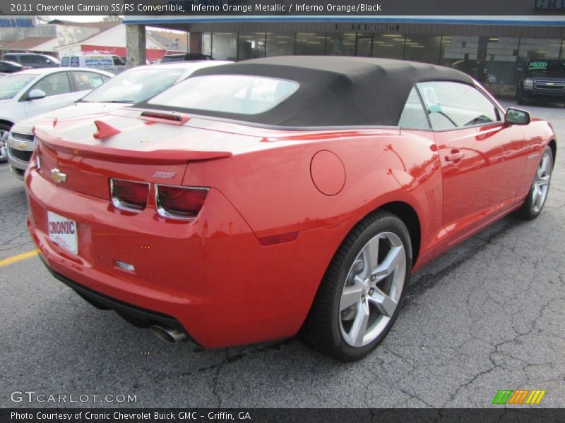 Inferno Orange Metallic / Inferno Orange/Black 2011 Chevrolet Camaro SS/RS Convertible